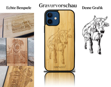 INDIVIDUELL iPhone 12 Bambus-Kunststoff
